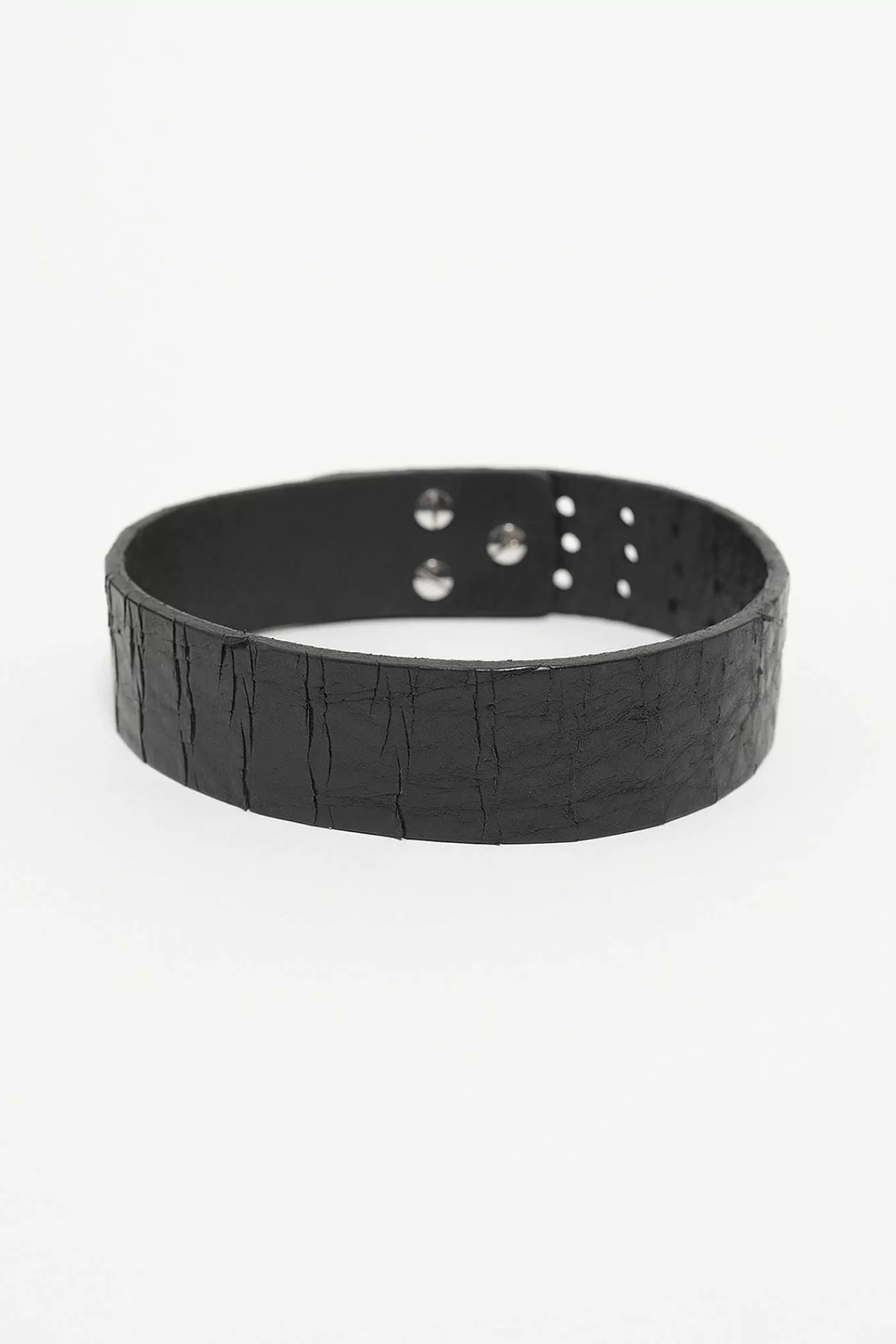 Smycke | Our Legacy 3 Cm Choker Laser Crack Svart Läder