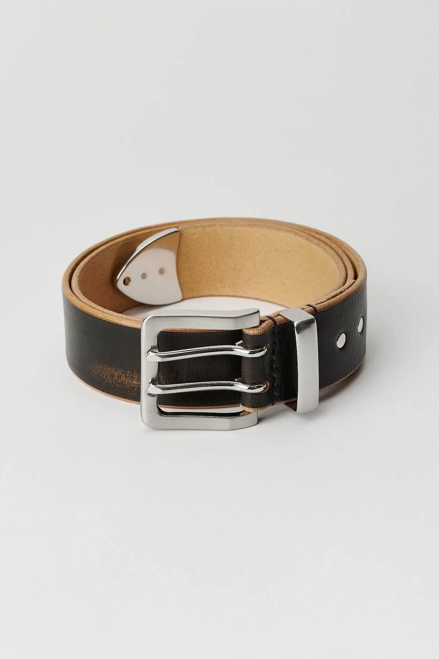 Bälten | Our Legacy 4 Cm Dubbelt Tungbalte Svart VintageLäder
