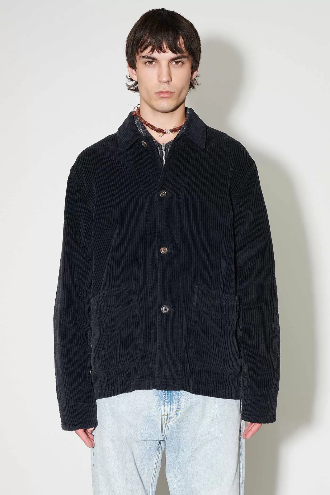Ytterkläder | Our Legacy Arkiv Box Jacka Sliten Black Rustic Cord