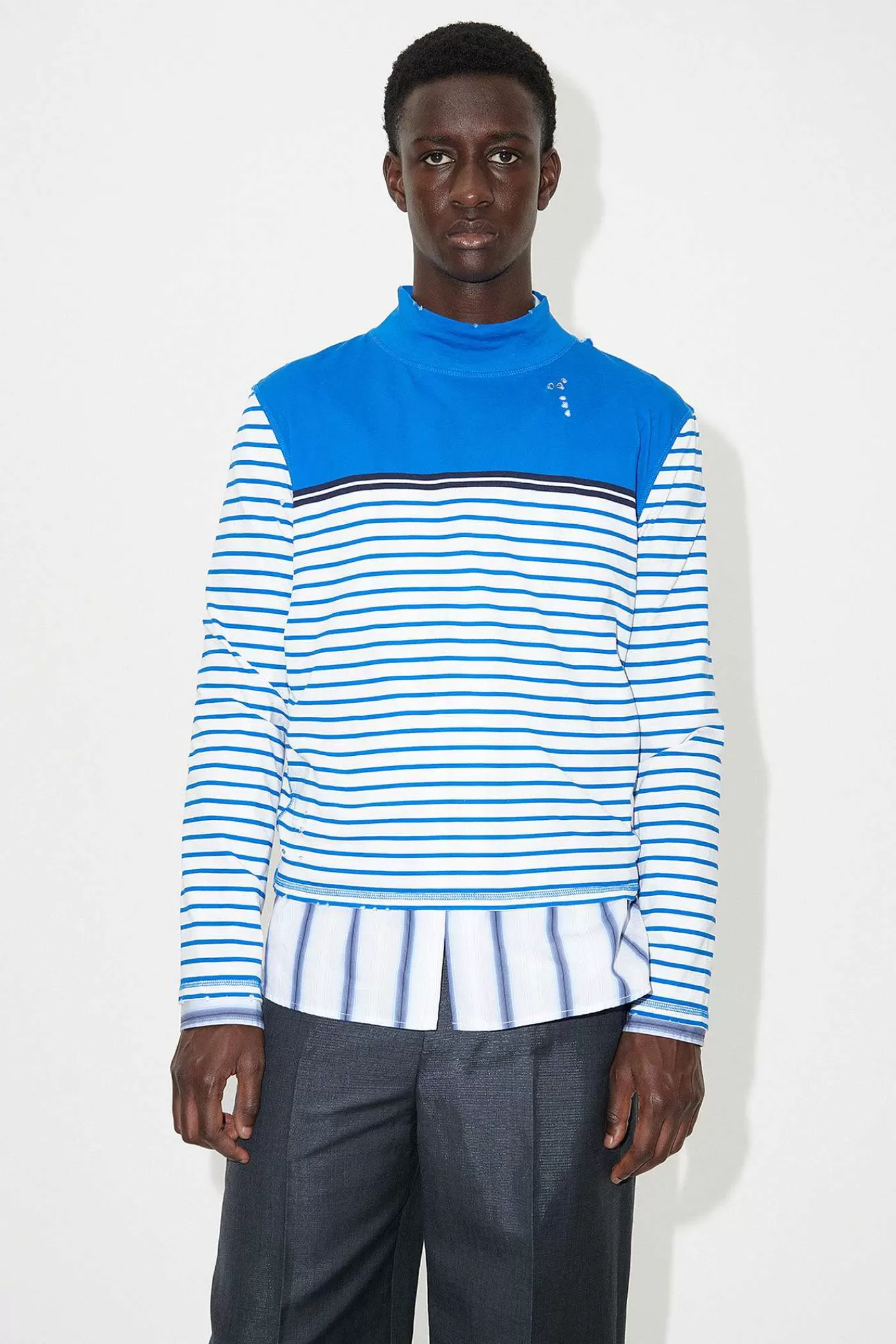 Jersey | Our Legacy Artist Polo Trashed Carnot Stripe