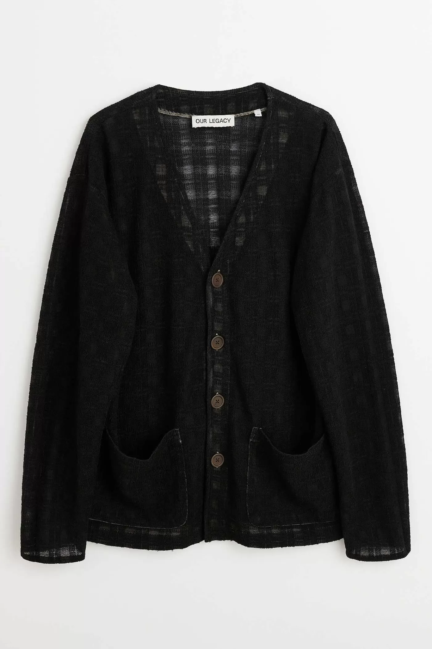 Stickat | Our Legacy Cardigan Black Disintegration Check