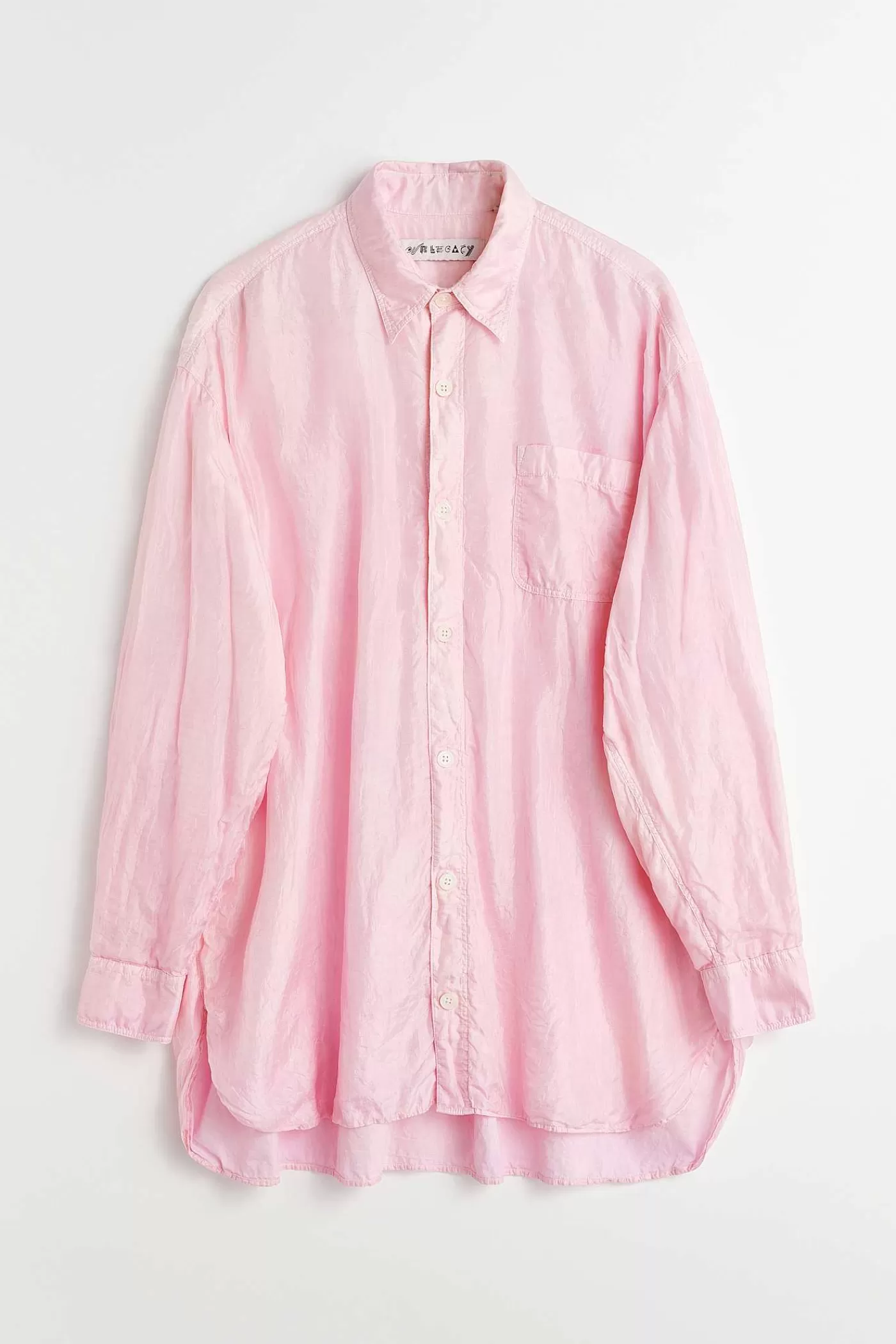 Skjorttyg | Our Legacy Darling Shirt Babyrosa Bomullssilke