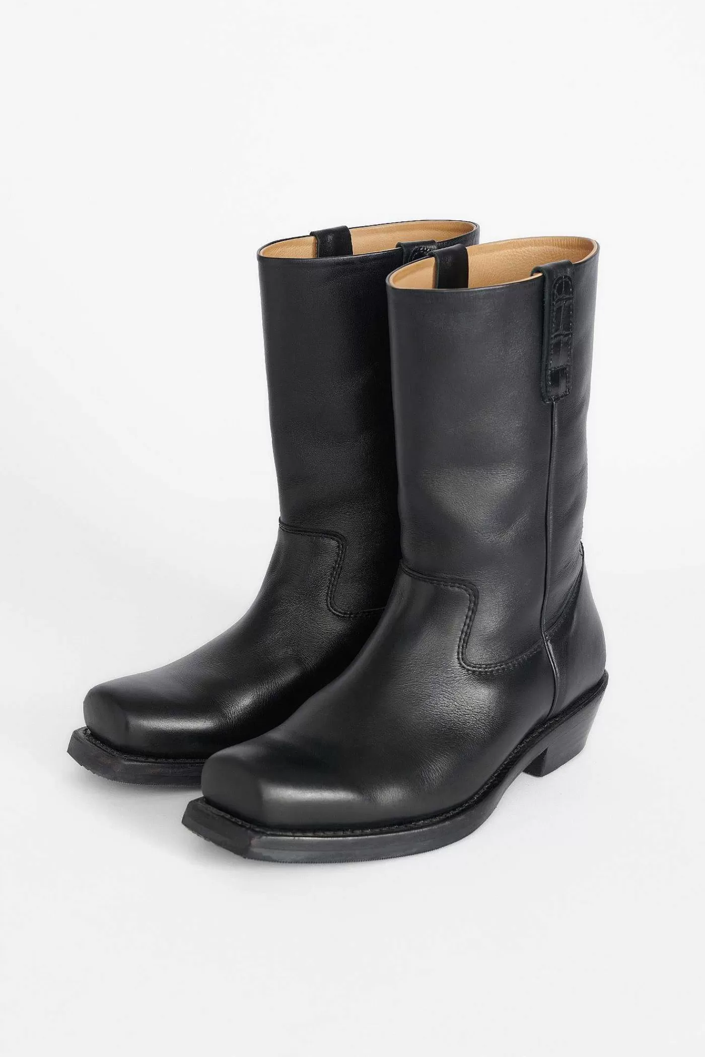 Stövlar | Our Legacy Flat Toe Boot Svart Läder