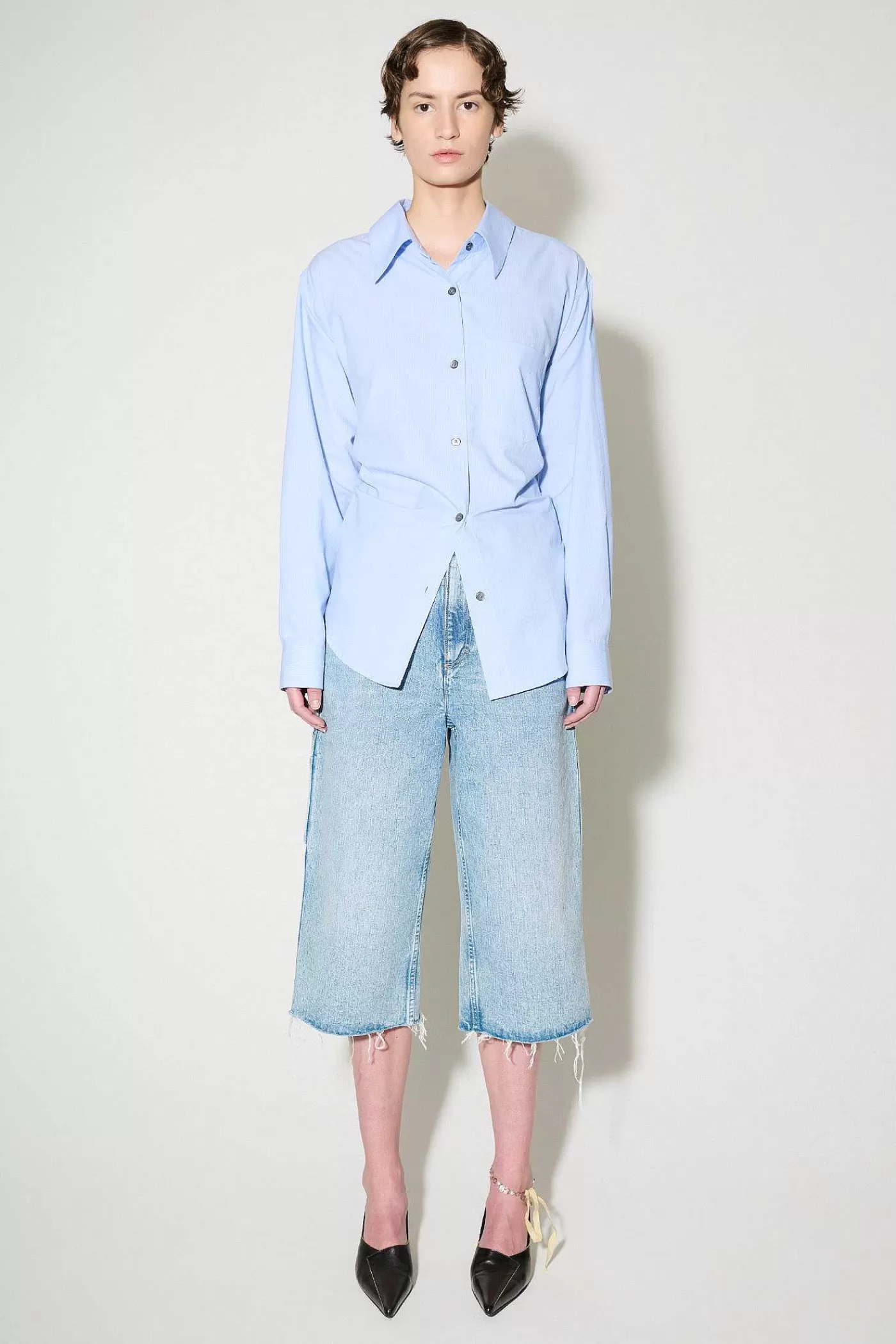 Skjorttyg | Our Legacy Forklade Skjorta Azorerna Stripe Seashore Cotton