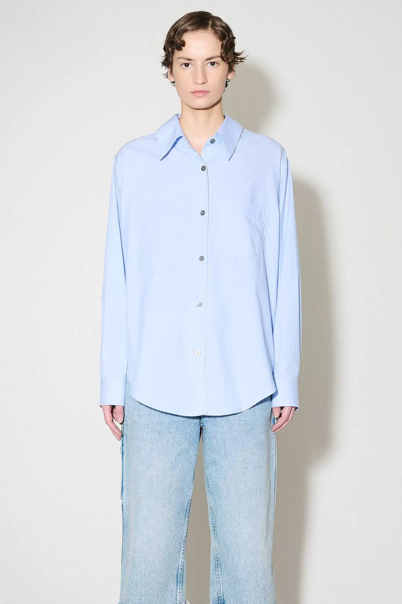 Skjorttyg | Our Legacy Forklade Skjorta Azorerna Stripe Seashore Cotton