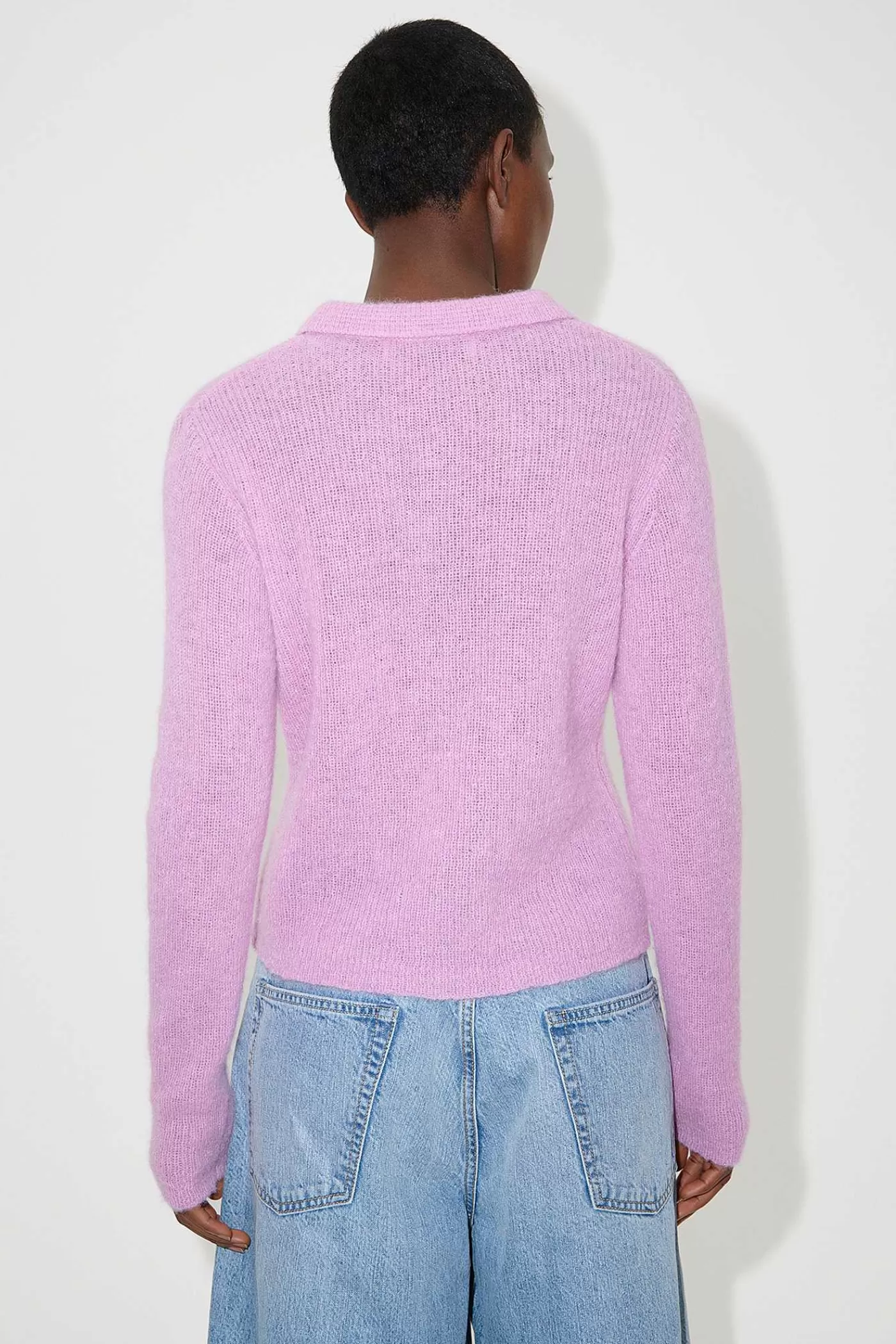 Stickat | Our Legacy Mazzy Polo Candyfloss Fuzzy Alpaca