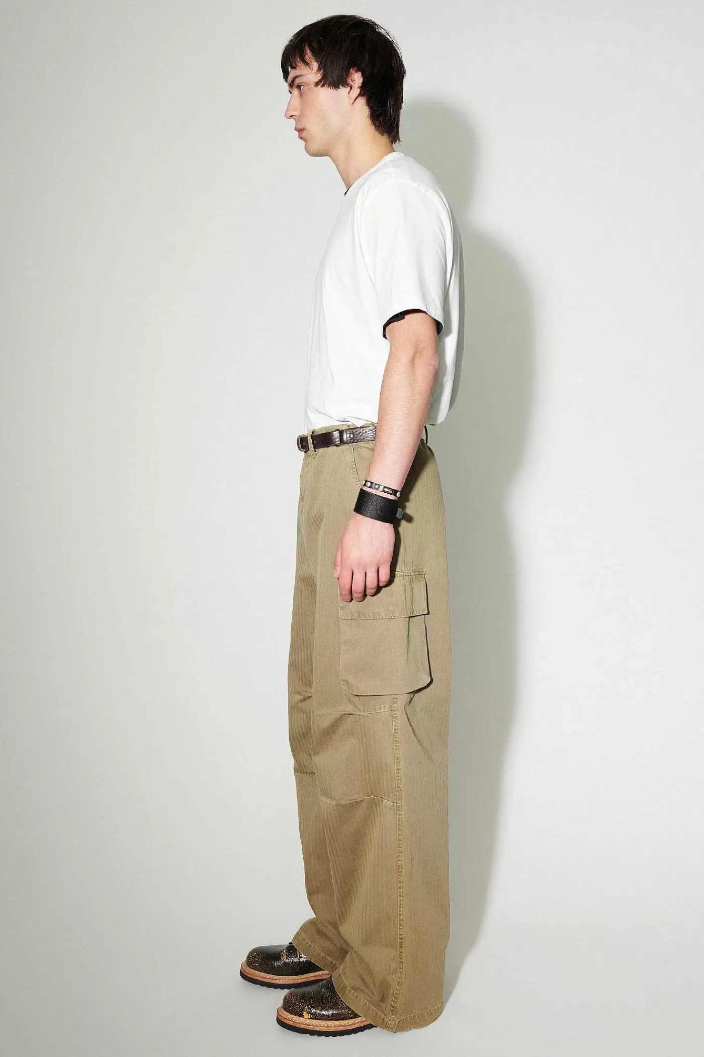 Byxor | Our Legacy Mount Cargo Uniform Olive Fiskben