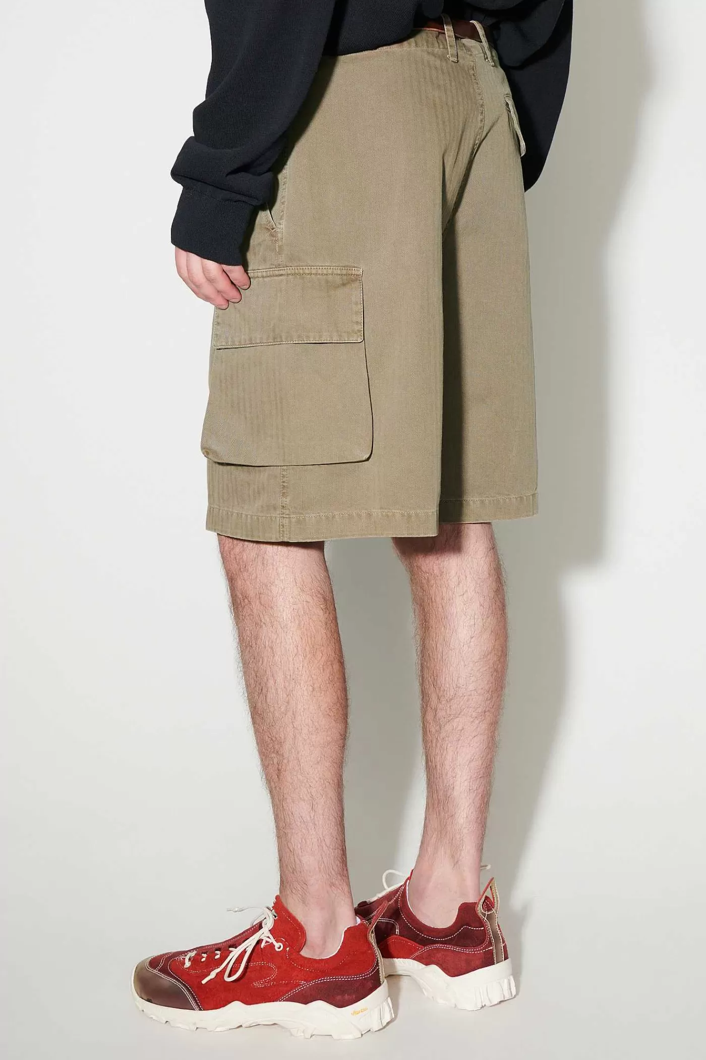 Shorts | Our Legacy Mount Shorts Uniform Olive Herringbone