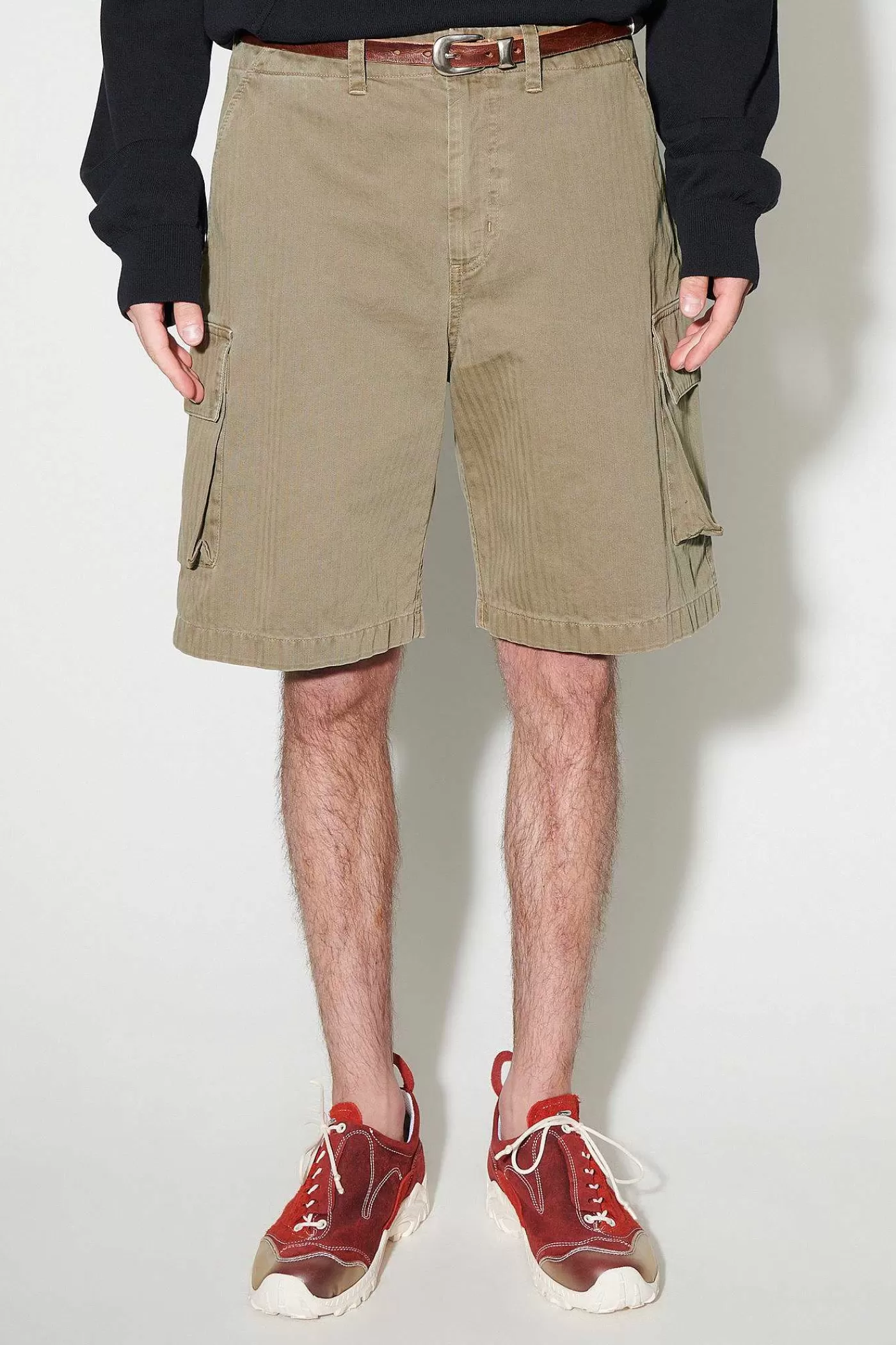 Shorts | Our Legacy Mount Shorts Uniform Olive Herringbone