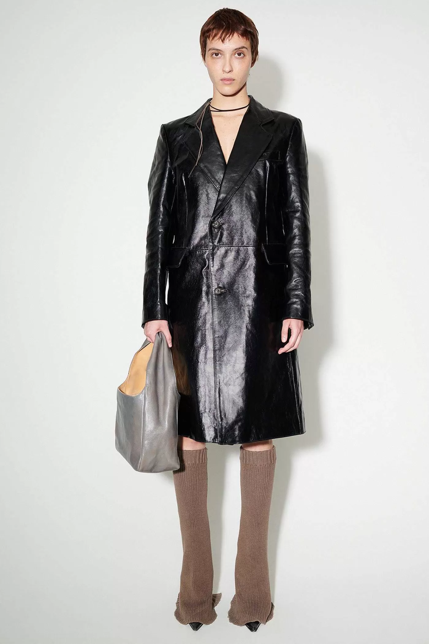 Läder | Our Legacy Stingray Coat True Dye Black Leather