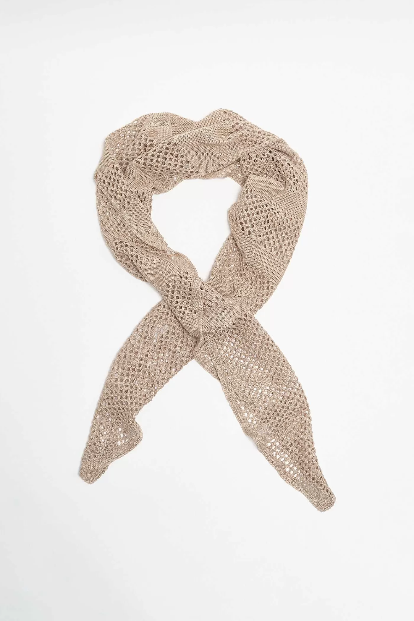 Halsdukar | Our Legacy Triangel Scarf Beige Melange Linne